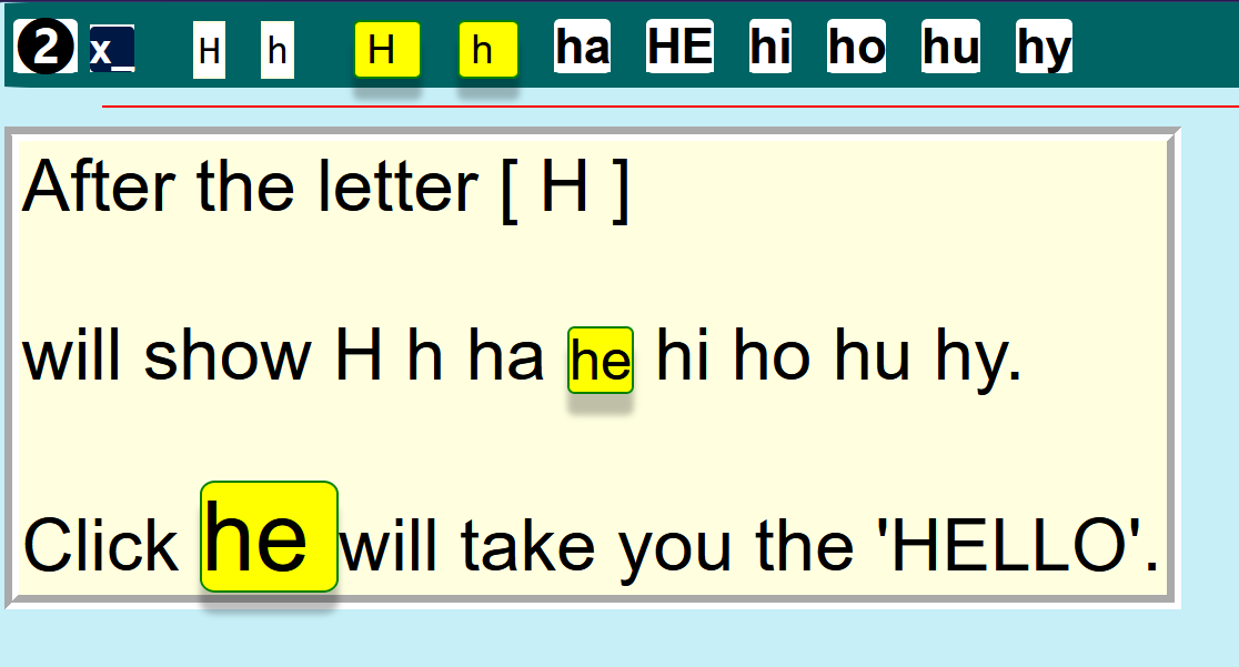 2字母 (2LETTERs H h ha he hi ho hu hy)